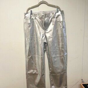 Abercrombie The 90s Relaxed High Rise Metallic Jean - Size 34 18R